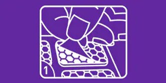 Retirer le protecteur violet et fixer le crochet.
